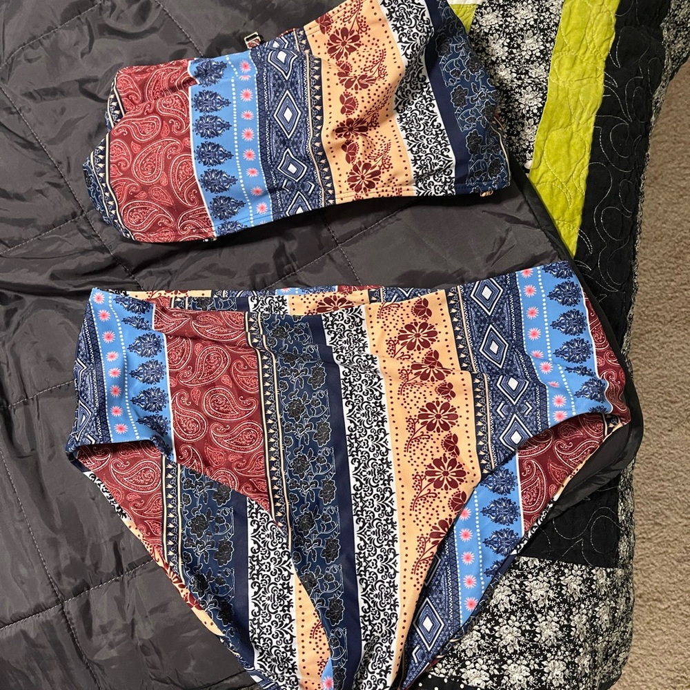 SHEIN XL swimsuit top and bottom
